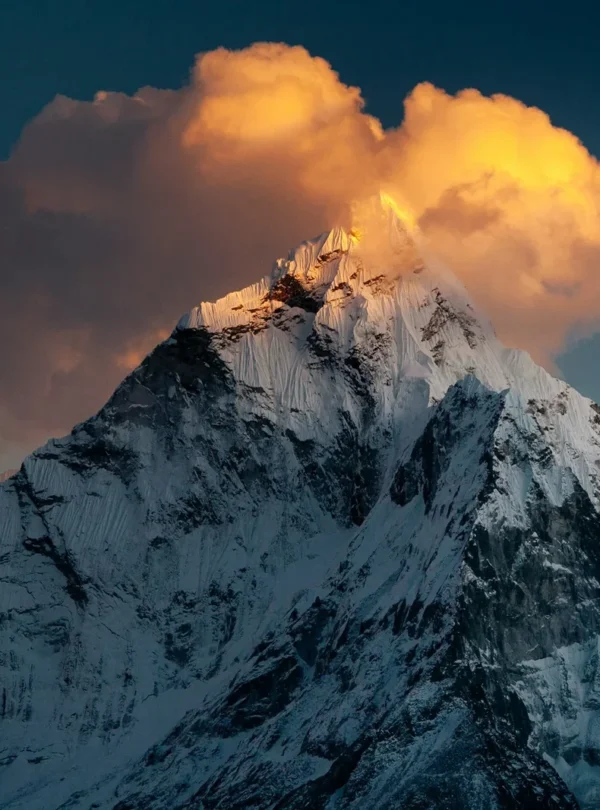 Travellers enjoying Himalayan views on a Nepal tour package from India with Roameaze.