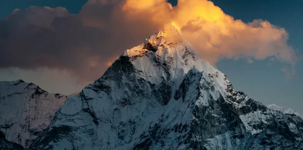 Travellers enjoying Himalayan views on a Nepal tour package from India with Roameaze.