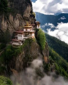 Travellers exploring Paro on a Bhutan tour package from India with Roameaze.