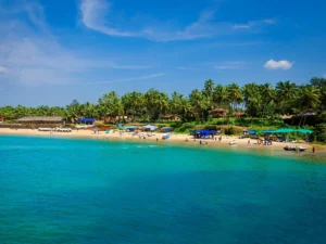 Travellers enjoying a beach holiday on a Goa tour package with India's best travel agency Roameaze.