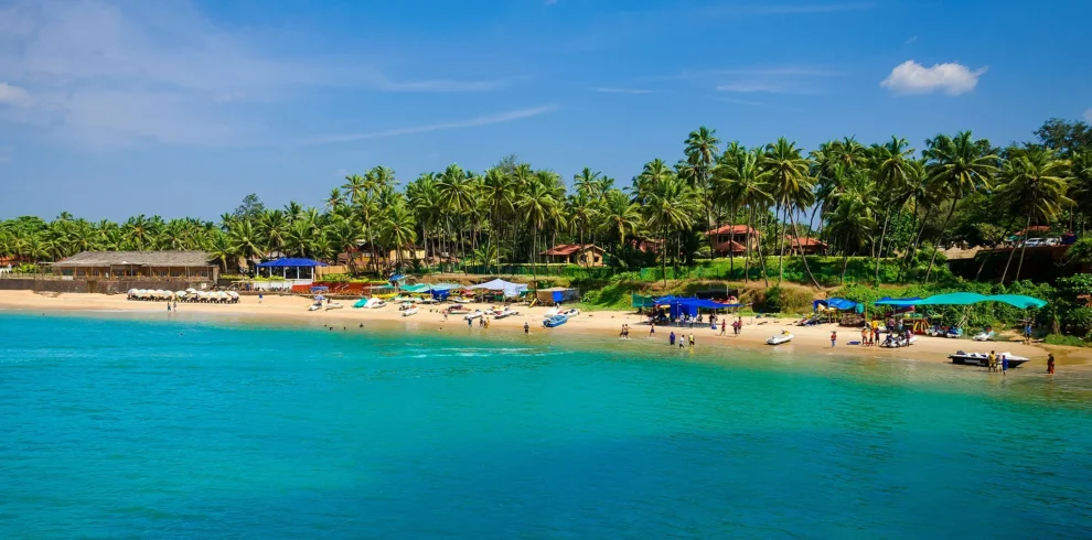 Travellers enjoying a beach holiday on a Goa tour package with India's best travel agency Roameaze.