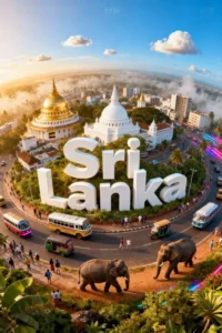 Travellers enjoying a Sri Lanka beach holiday package from India with Roameaze.
