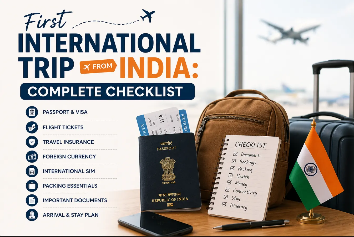 First International Trip from India: Complete Checklist